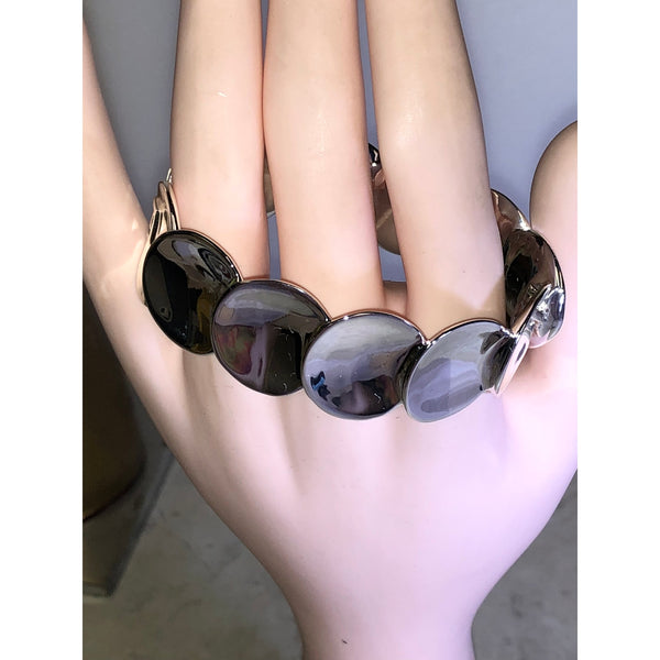 CHLOE + ISABEL anniversary silver bracelet-B027