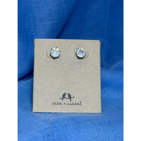 CHLOE + ISABEL white opal crystal rounds - E548WHG