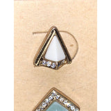 CHLOE + ISABEL geometric stud earring duo - E094