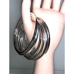CHLOE & ISABEL Set of Polished Silver-Tone Stacking Bangles Chloe & Isabel -B015