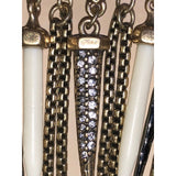 CHLOE + ISABEL noir warrior fringe statement necklace - N102