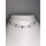 CHLOE + ISABEL celestial spark double-strand crystal choker - N055