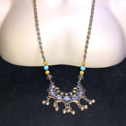 CHLOE + ISABEL indigo caravan boho pendant necklace - N083