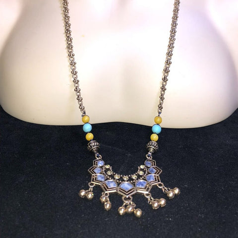 CHLOE + ISABEL indigo caravan boho pendant necklace - N083