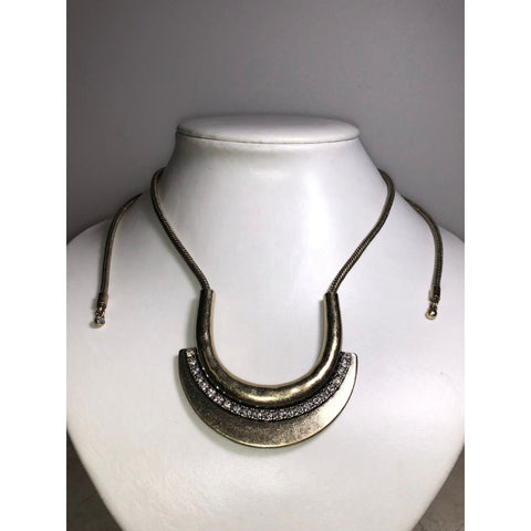 CHLOE + ISABEL lunar curve bold collar necklace - N034