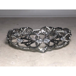 Chloe + Isabel Silver Rhinestone Bracelet- B088