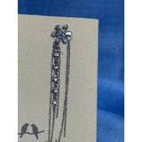 CHLOE + ISABEL silver pavé baguette cluster - E562CLRH