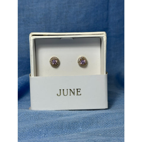 CHLOE + ISABEL june birthstone crystal stud earrings - E487PISG