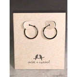 CHLOE & ISABEL PETITE PAVE HOOP EARRINGS - E028