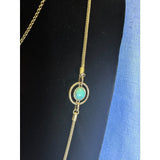 CHLOE + ISABEL turquoise layered necklace set in gold - N152