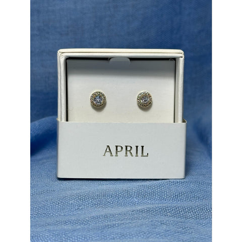 CHLOE + ISABEL april birthstone crystal stud earrings - E487DISG