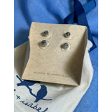 CHLOE + ISABEL southwestern turquoise n silver floral stud earring set - E583BLS