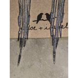 CHLOE + ISABEL silver teardrop fringe statement earrings - E049