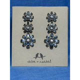 CHLOE + ISABEL crystal floral drop earrings - E266