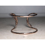 CHLOE & ISABEL Rose Gold Open Cuff Bracelet with Crystal Accents - B021