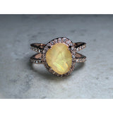CHLOE + ISABEL la vie en rose double band ring-R002