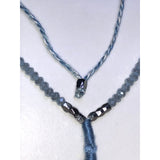 CHLOE + ISABEL blue beaded tassel layering necklace - N218