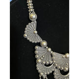 CHLOE + ISABEL silver fan statement necklace - N213