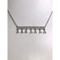 CHLOE & ISABEL pave triangle baguette pendant necklace - N689CLRH