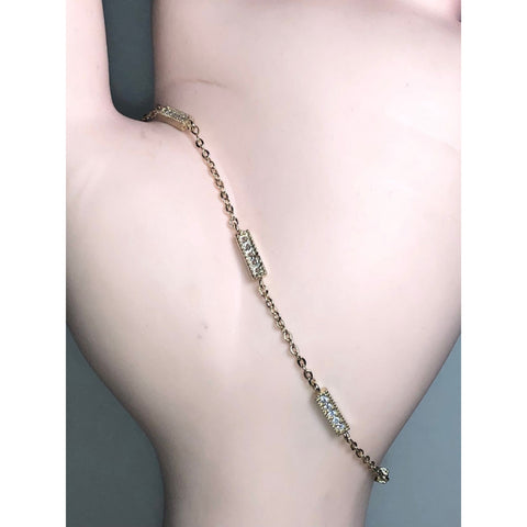 CHLOE & ISABEL pave bar station bracelet -B032