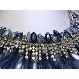 CHLOE + ISABEL midnight plume crystal collar - N181