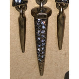 CHLOE + ISABEL Geometric Crystal Spike Drop Earrings - E066