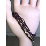 CHLOE & ISABEL Beaded Purple & Gold Wrap Bracelet - B048