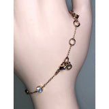 CHLOE & ISABEL Rose Gold Crystal Station Bracelet - B042