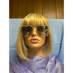 Bebe  HeartShaped Sunglasses Gold Tone w Rhinestone Trim n Brown Lenses – (NWT)