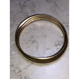 CHLOE & ISABEL Gold-Tone Triple Stacked Bangle Set - B012