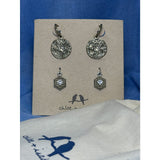 CHLOE + ISABEL heritage convertible medallion hoop set - E019