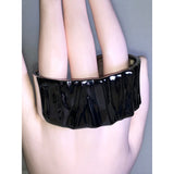 CHLOE + ISABEL Sculpted Silver-Tone Wide Cuff Bracelet - B095