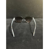 Bebe Oversized Black Cat-Eye Sunglasses with Clear Leopard-Accent Temples