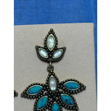 CHLOE + ISABEL Turquoise & Fuchsia Statement Drop Earrings - E428TUAG