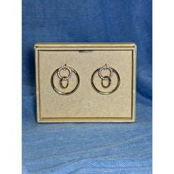 CHLOE + ISABEL crystal circle stud earrings - E515CLSG