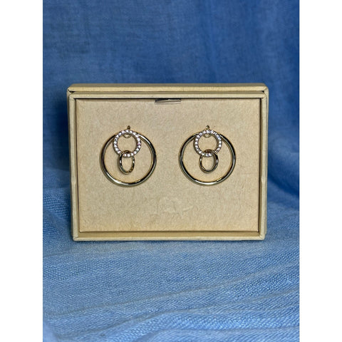 CHLOE + ISABEL crystal circle stud earrings - E515CLSG