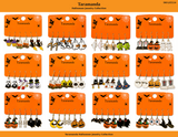 Wholesale Halloween 3-pair earring assortment with 12 different styles