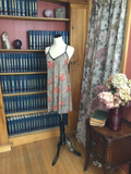 Rose and Animal Print Sheer Chemise with Matching Thong