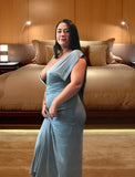 Long Sea Foam Green Soft Timeless Gown