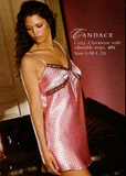 Pink and Brown Lace Polka Dot Chemise