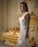 Bridal Nightgown and Sheer Gossamer Robe Set