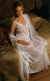 Bridal Nightgown and Sheer Gossamer Robe Set