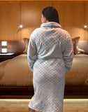 Ultra Soft Plush Lounging Robe with Pockets and Belt