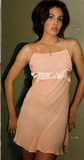 Silky Peaches & Cream Chemise