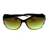 UV protection Oversize-Sunglasses Brown & Yellow Colored #3870