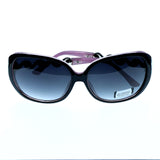 Pink & Gray Colored Composite Oversize-Sunglasses #3876