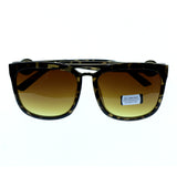 UV protection Shatter resistant Poly carbonated Oversize-Sunglasses With Logo Accents Tortoise-Shell & Yellow Colored #3867