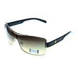 UV protection Shatter resistant Poly carbonated Goggle-Sunglasses With Logo Accents Gold-Tone & Brown Colored #3942