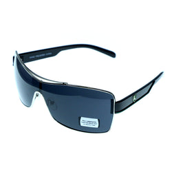UV protection Shatter resistant Poly carbonated Goggle-Sunglasses With Logo Accents Silver-Tone & Black Colored #3942
