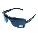 UV protection Shatter resistant Poly carbonated Goggle-Sunglasses With Logo Accents Silver-Tone & Black Colored #3942